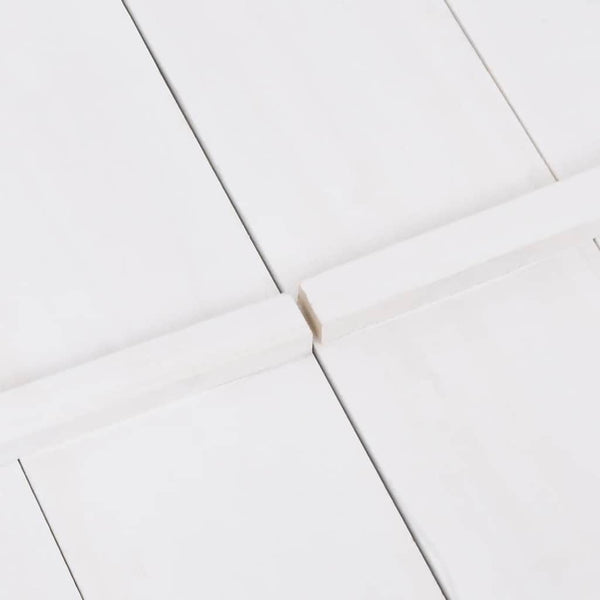 vidaXL Sandpit Fir Wood White 95x90x15 cm