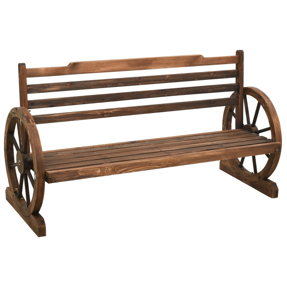 vidaXL Garden Bench 142 cm Solid Fir Wood
