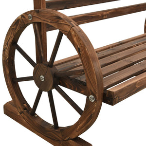 vidaXL Garden Bench 142 cm Solid Fir Wood