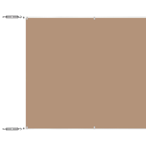 vidaXL Vertical Awning Taupe 140x600 cm Oxford Fabric