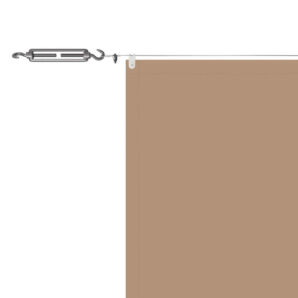 vidaXL Vertical Blind Taupe 140x800 cm Oxford Fabric