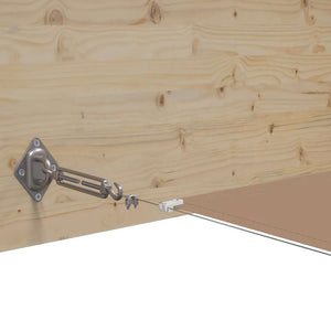 vidaXL Vertical Awning Taupe 180x1000 cm Oxford Fabric