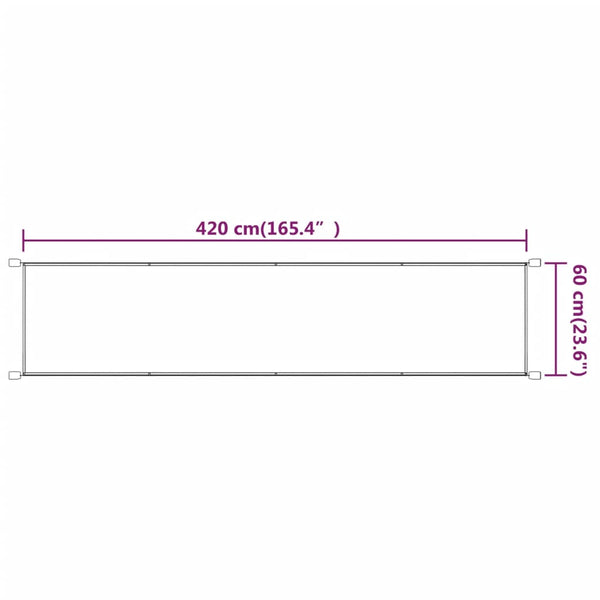 vidaXL Vertical Blind Blue 60x420 cm Oxford Fabric