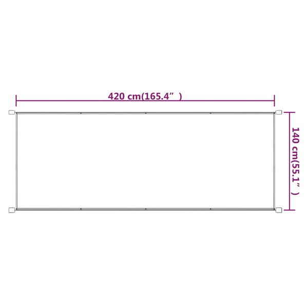 vidaXL Vertical Blind Blue 140x420 cm Oxford Fabric