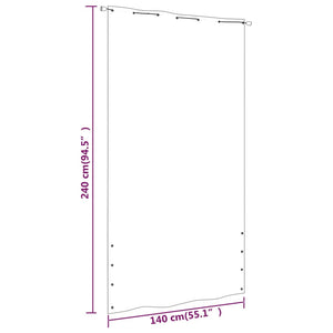 Balkon-Sichtschutz Blau 140x240 cm Oxford-Gewebe