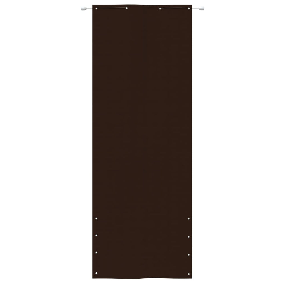 Balkon-Sichtschutz Braun 80x240 cm Oxford-Gewebe