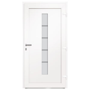 vidaXL Front Door Aluminum and PVC Anthracite 100x200 cm