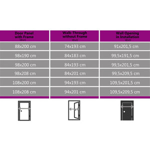vidaXL Front Door Aluminum and PVC White 100x200 cm