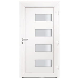 vidaXL Front Door Aluminum and PVC Anthracite 100x200 cm