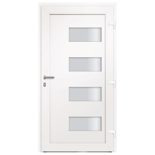 vidaXL Front Door Aluminum and PVC Anthracite 100x200 cm