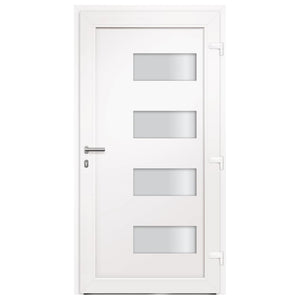 vidaXL Front Door Aluminum and PVC Anthracite 110x210 cm