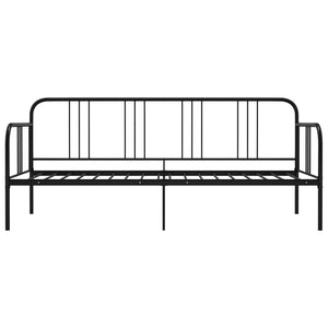 vidaXL Sofa Bed Frame Black Metal 90x200 cm