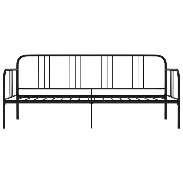 vidaXL Sofa Bed Frame Black Metal 90x200 cm