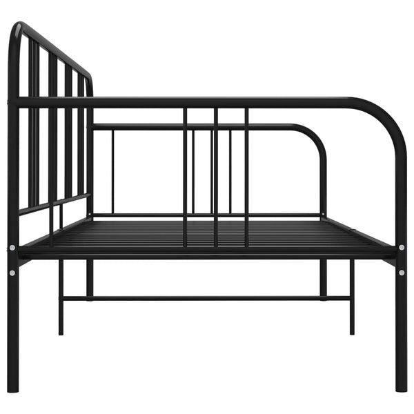 vidaXL Sofa Bed Frame Black Metal 90x200 cm