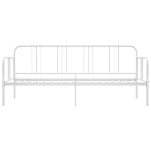 vidaXL Sofa Bed Frame White Metal 90x200 cm