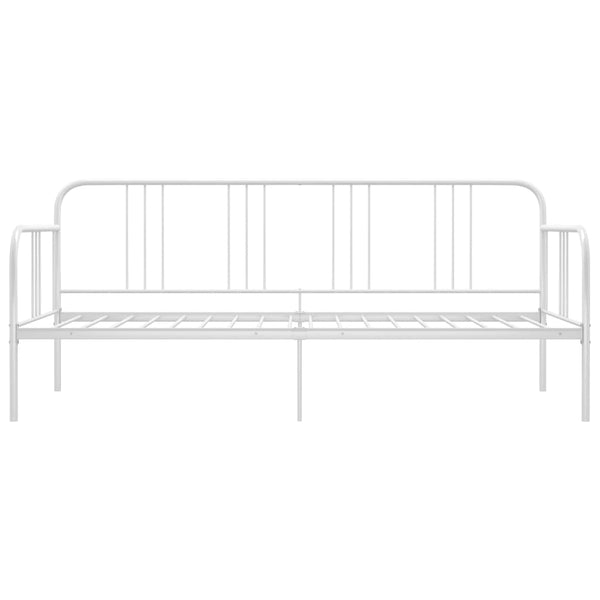 vidaXL Sofa Bed Frame White Metal 90x200 cm
