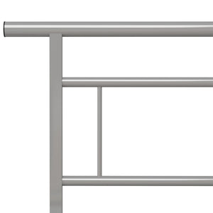 vidaXL Bed Frame Grey Metal 140x200 cm