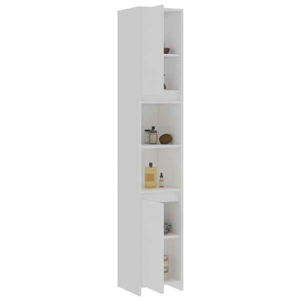 vidaXL 4-Piece Bathroom Furniture Set White Engineered Wood