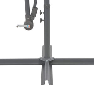vidaXL Cantilever Umbrella with Aluminum Pole 300 cm Burgundy