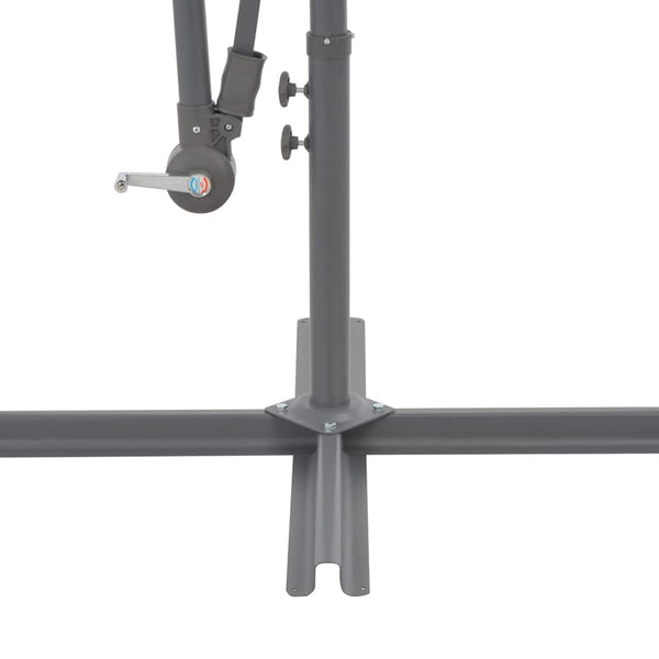 vidaXL Cantilever Umbrella with Aluminum Pole 300 cm Burgundy