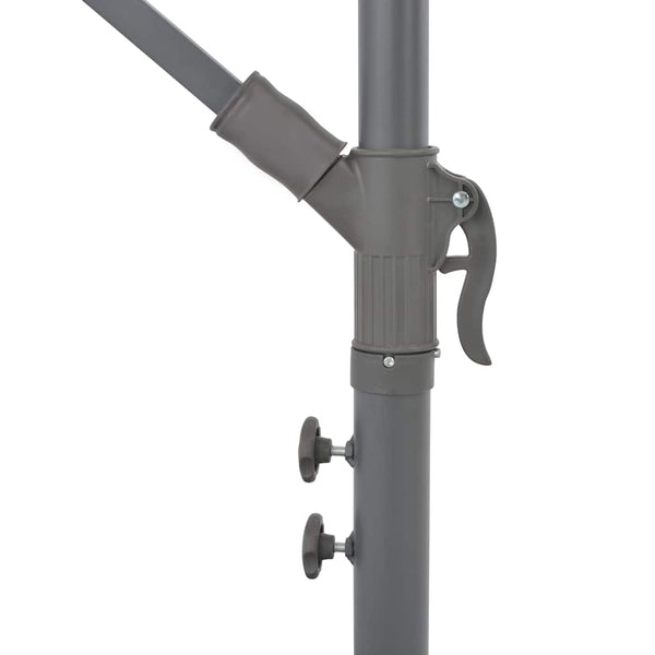 vidaXL Cantilever Umbrella with Aluminum Pole 300 cm Burgundy