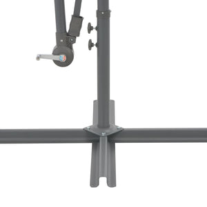 vidaXL Cantilever Parasol with Aluminum Pole 300 cm Terracotta