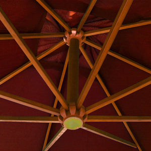 vidaXL Parasol with Pole Terracotta 3x3 m Solid Fir Wood