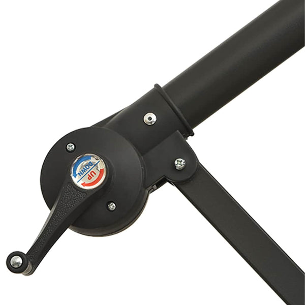 vidaXL Cantilever Parasol with LED Lights and Steel Pole Terracotta