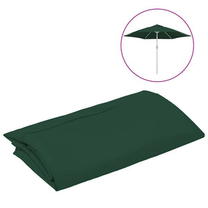 vidaXL Parasol Replacement Canopy Green 300 cm