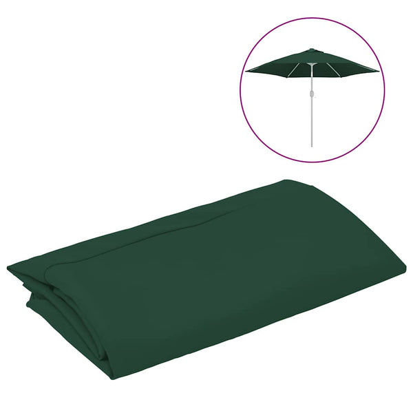 vidaXL Parasol Replacement Canopy Green 300 cm