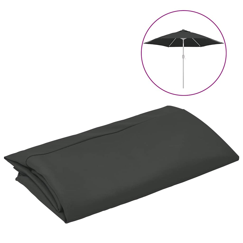 vidaXL Replacement Umbrella Cover Anthracite 300 cm