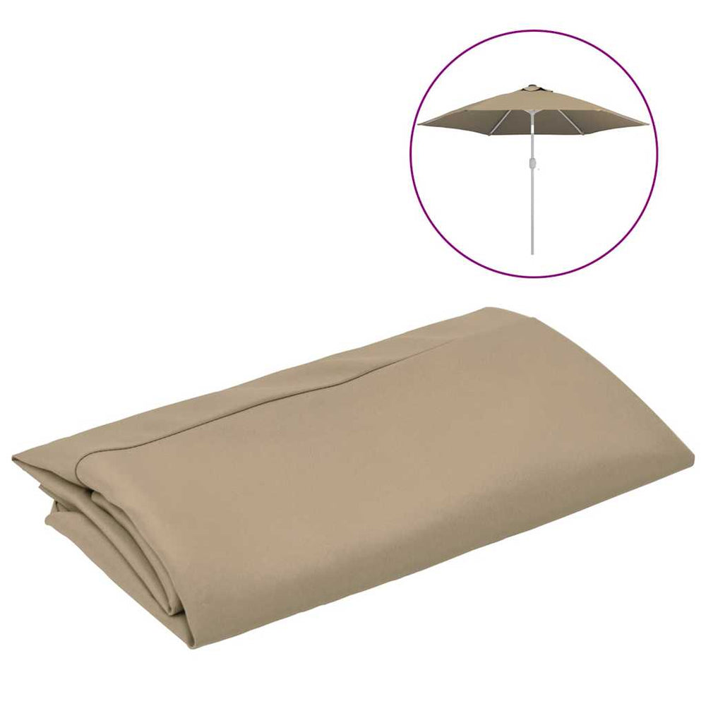 vidaXL Replacement Parasol Cover Taupe 300 cm