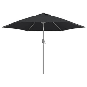 vidaXL Parasol Replacement Canopy Black 300 cm