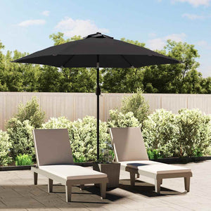 vidaXL Parasol Replacement Canopy Black 300 cm