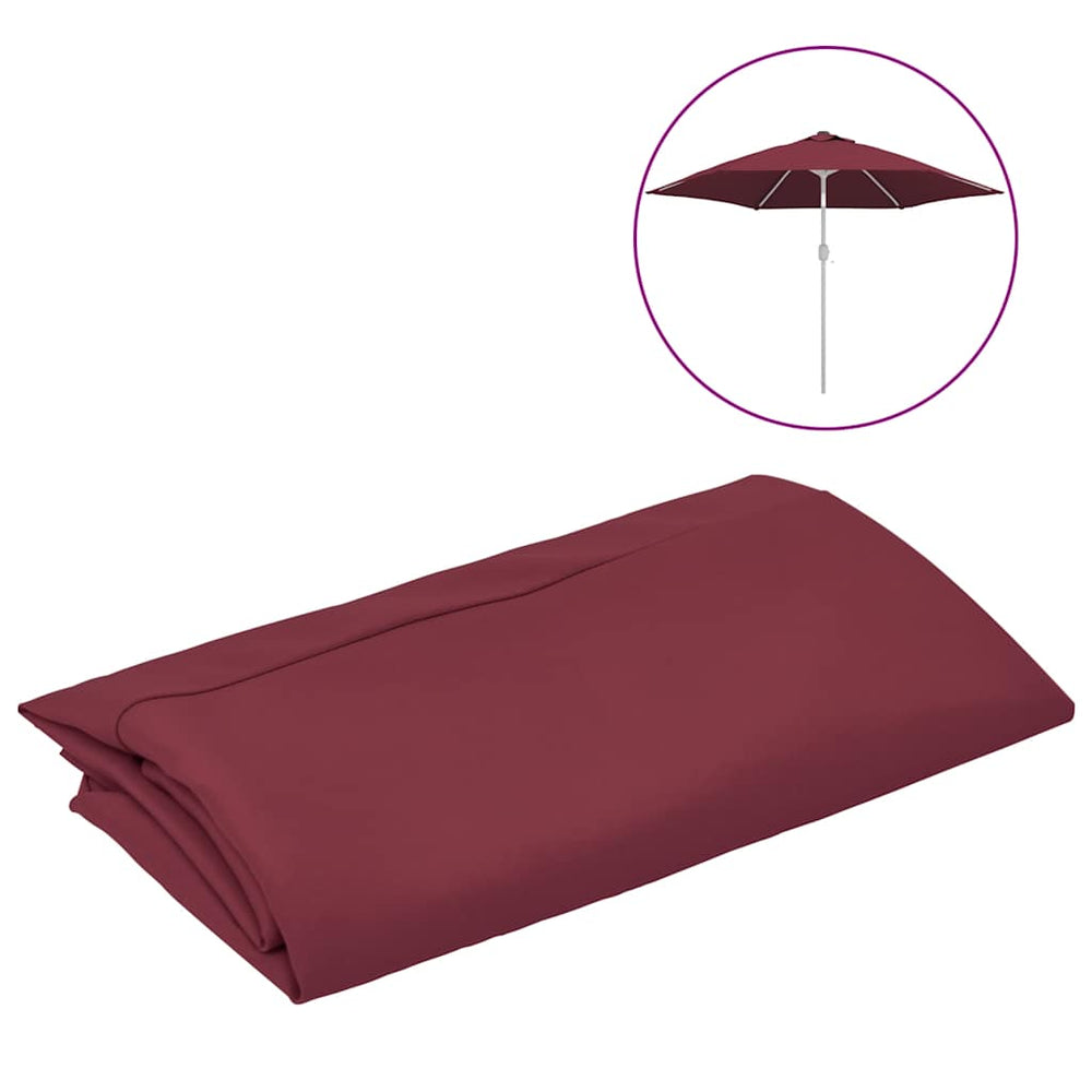 vidaXL Replacement Cover for Parasol Bordeaux Red 300 cm