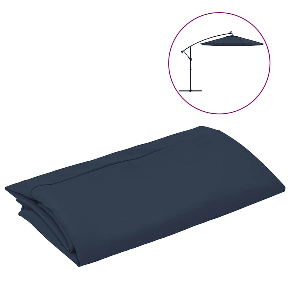 vidaXL Cantilever Parasol Replacement Cover Blue 300 cm