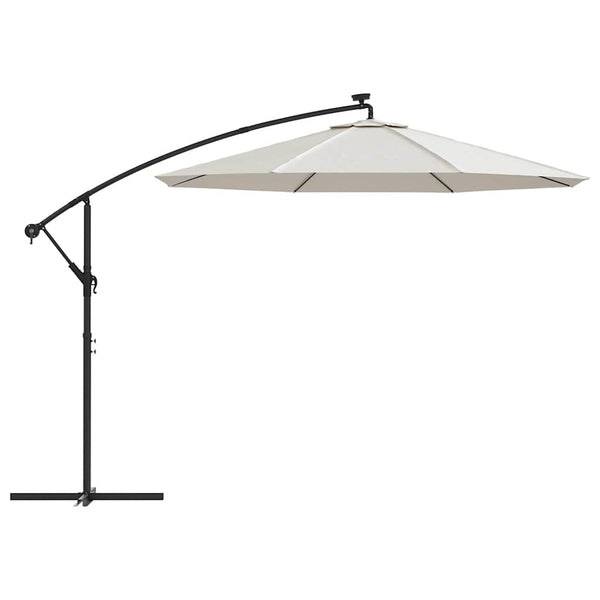 vidaXL Replacement Cover for Cantilever Parasol Sand White 300 cm