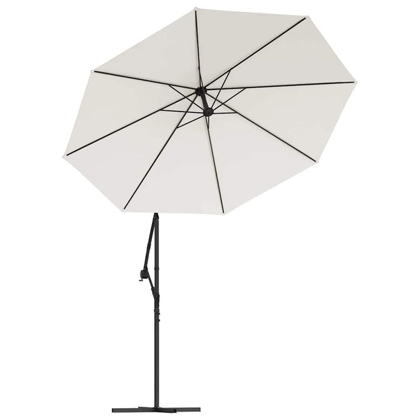 vidaXL Replacement Cover for Cantilever Parasol Sand White 300 cm