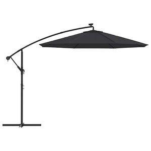 vidaXL Cantilever Parasol Replacement Cover Black 300 cm