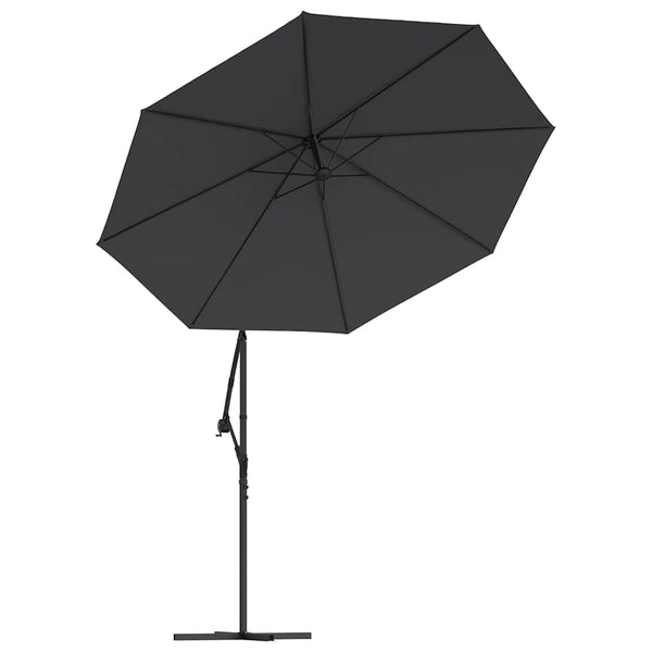 vidaXL Cantilever Parasol Replacement Cover Black 300 cm