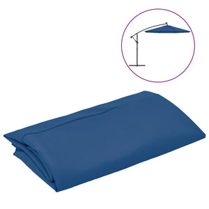 vidaXL Replacement Cover for Cantilever Parasol Azure Blue 300 cm
