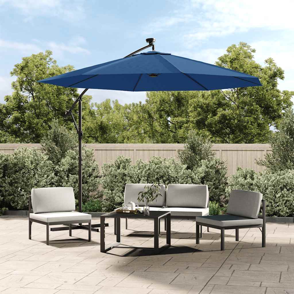 vidaXL Replacement Cover for Cantilever Parasol Azure Blue 300 cm