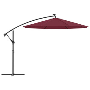 vidaXL Replacement Canopy for Cantilever Parasol Bordeaux Red 300 cm