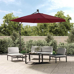 vidaXL Replacement Canopy for Cantilever Parasol Bordeaux Red 300 cm