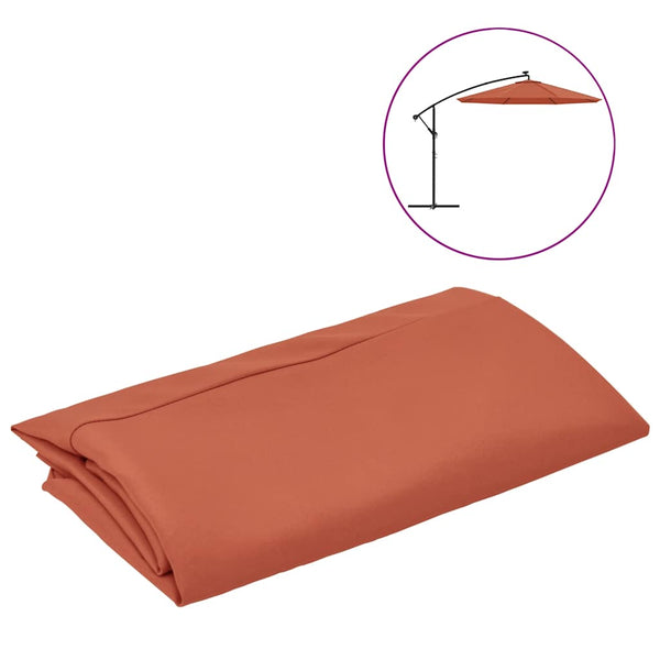 vidaXL Replacement Cover for Cantilever Parasol Terracotta 300 cm