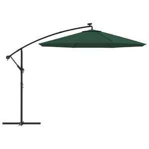 vidaXL Replacement Cover for Cantilever Parasol Green 350 cm