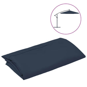 vidaXL Replacement Cover for Cantilever Parasol Blue 350 cm