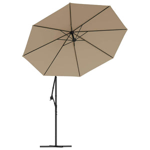 vidaXL Replacement Fabric for Cantilever Parasol Taupe 350 cm
