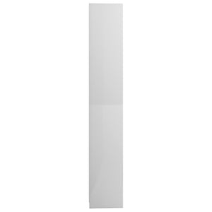 vidaXL 3-Piece Bathroom Furniture Set High Gloss White Engineered Wood