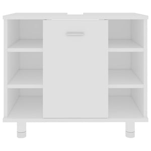 vidaXL 3-Piece Bathroom Furniture Set White Engineered Wood